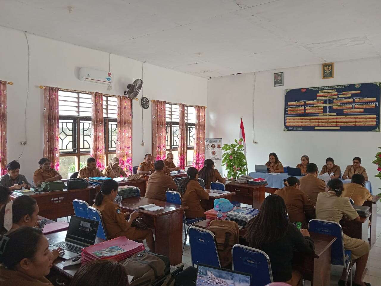 Rapat bersama Kepala SMA PGRI DOBO dan Dewan Guru  Persiapan Proses Pembelajaran Pada Semester Ganjil Tahun Pelajaran 2025/2026